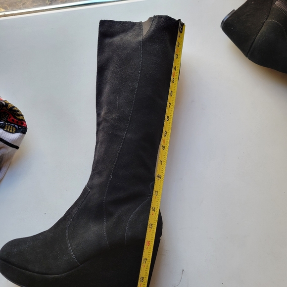 Steve Madden Ashleey women's wedge leather boots size 10 - Picture 9 of 14